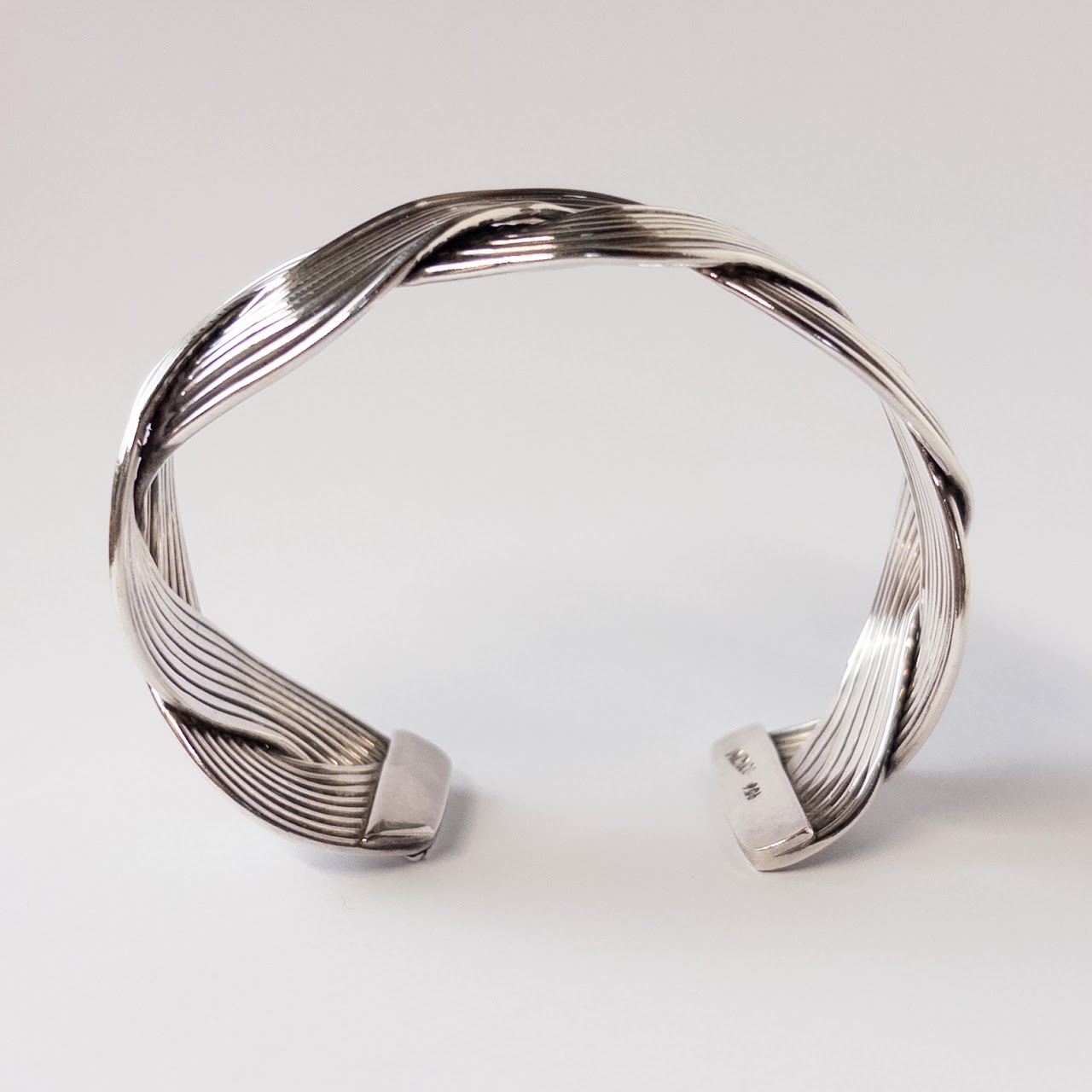 Sterling Silver Wave Cuff Bracelet