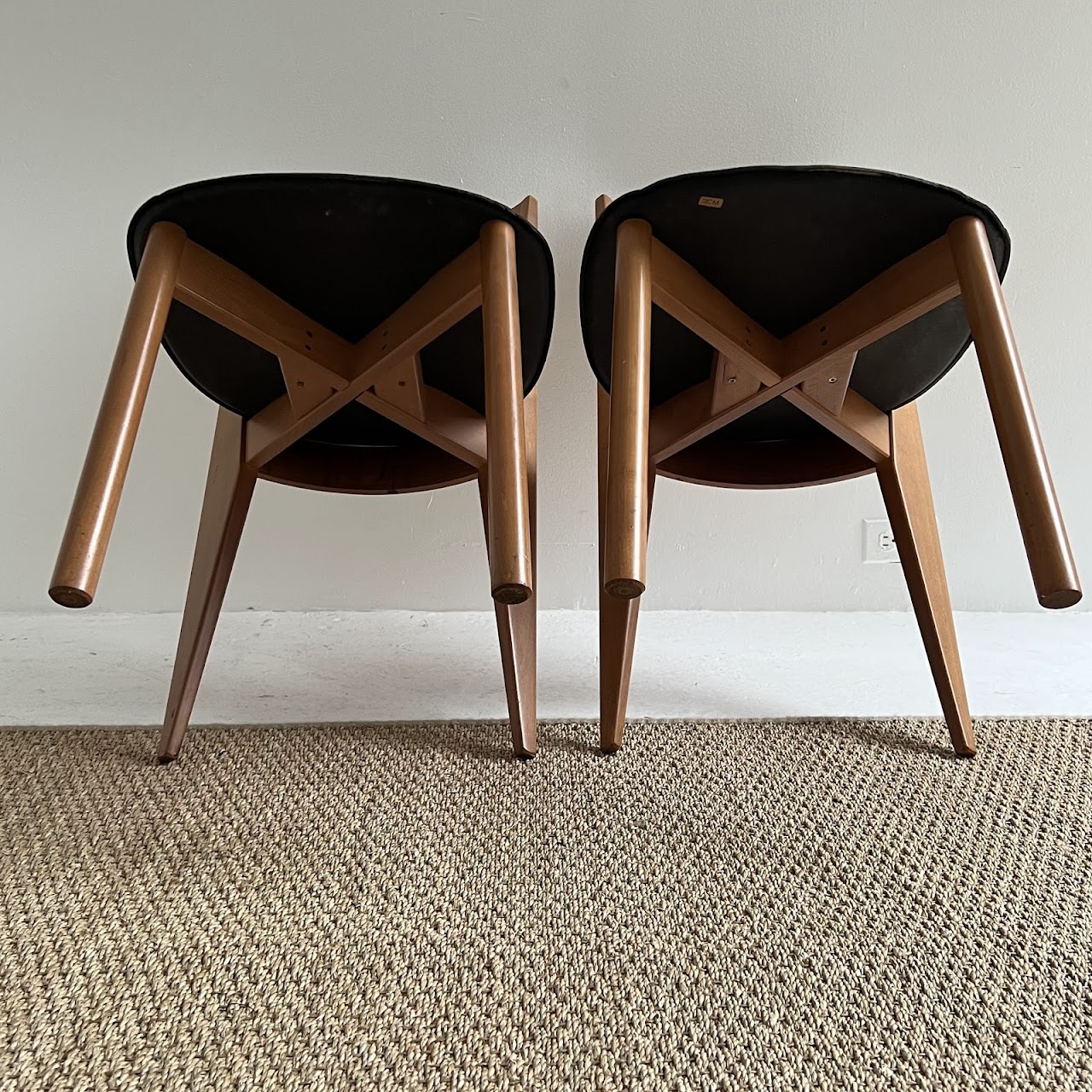 Calligaris Italian Post-Modernist Side Chair Pair #1