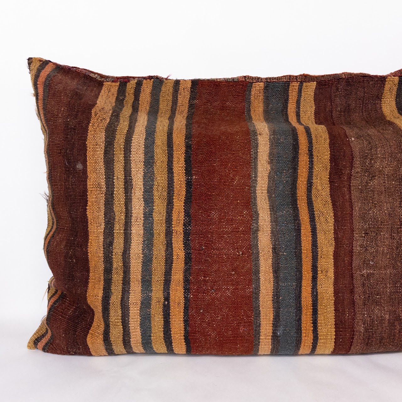 Vintage Upcycled Rug Rectangular Throw Pillow