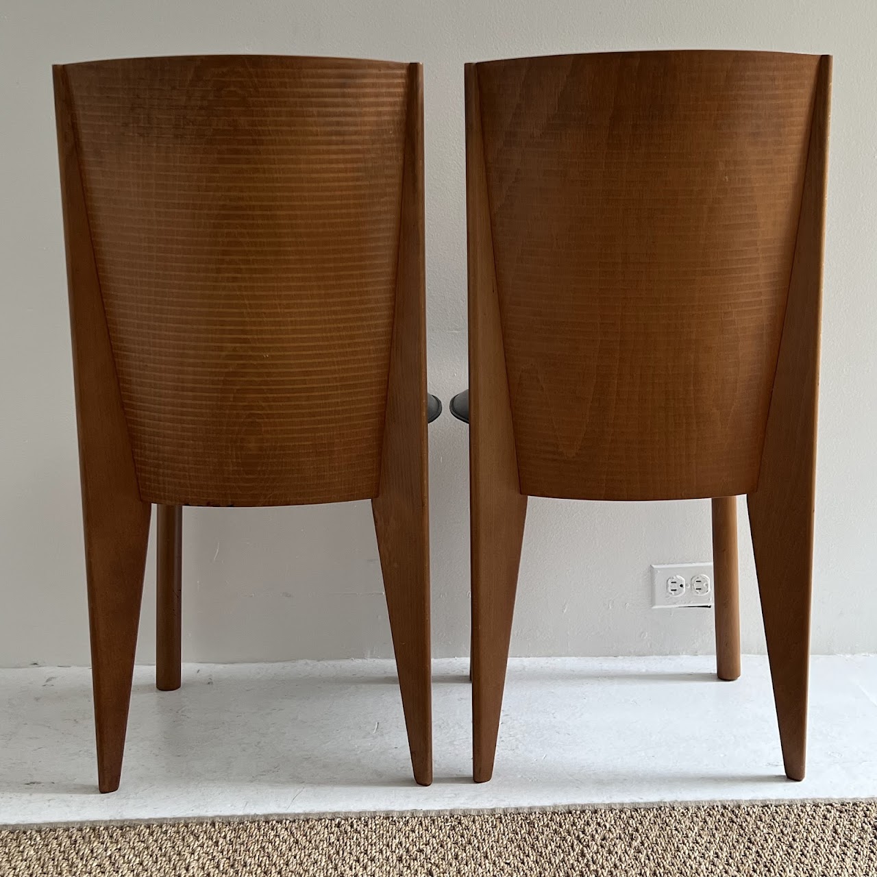 Calligaris Italian Post-Modernist Side Chair Pair #2