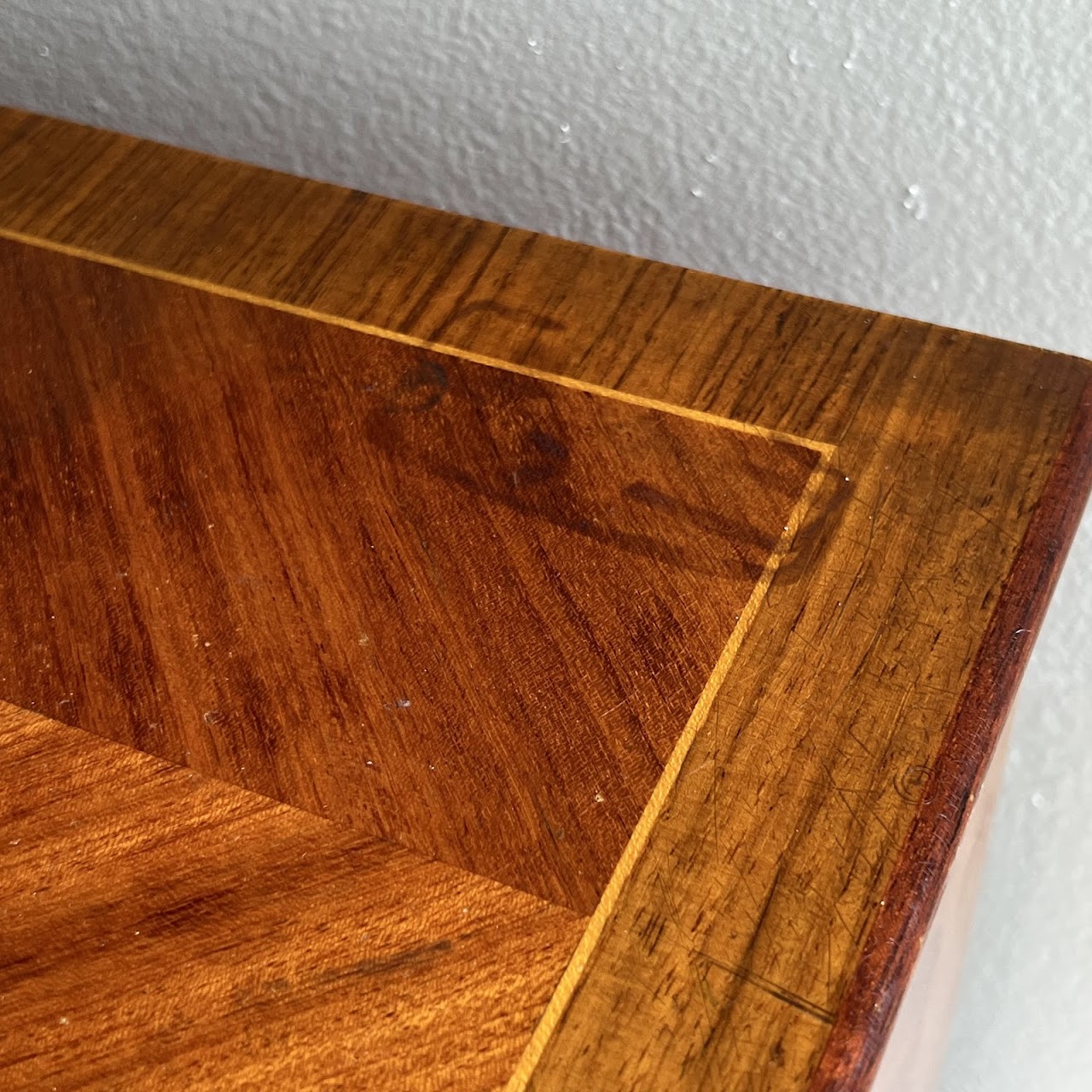 Italianate Marquetry Inlaid Roll-Top Secretaire Desk