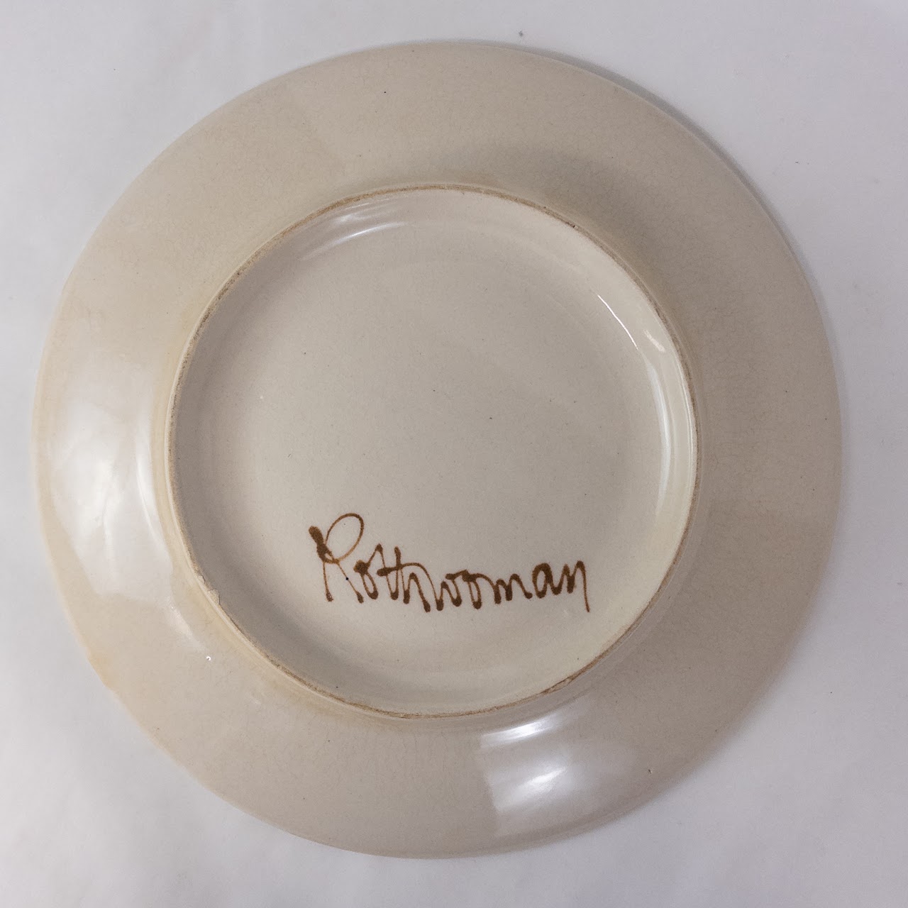 Janet Rothwoman Pottery Signed Vintage Serving Platter