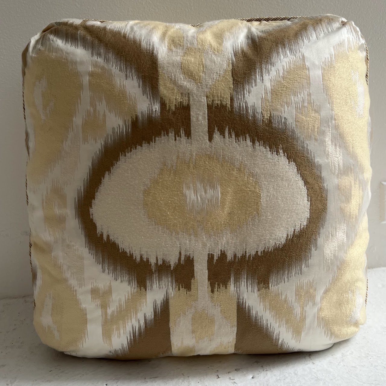 Silk Blend Ikat Throw Pillow Pair