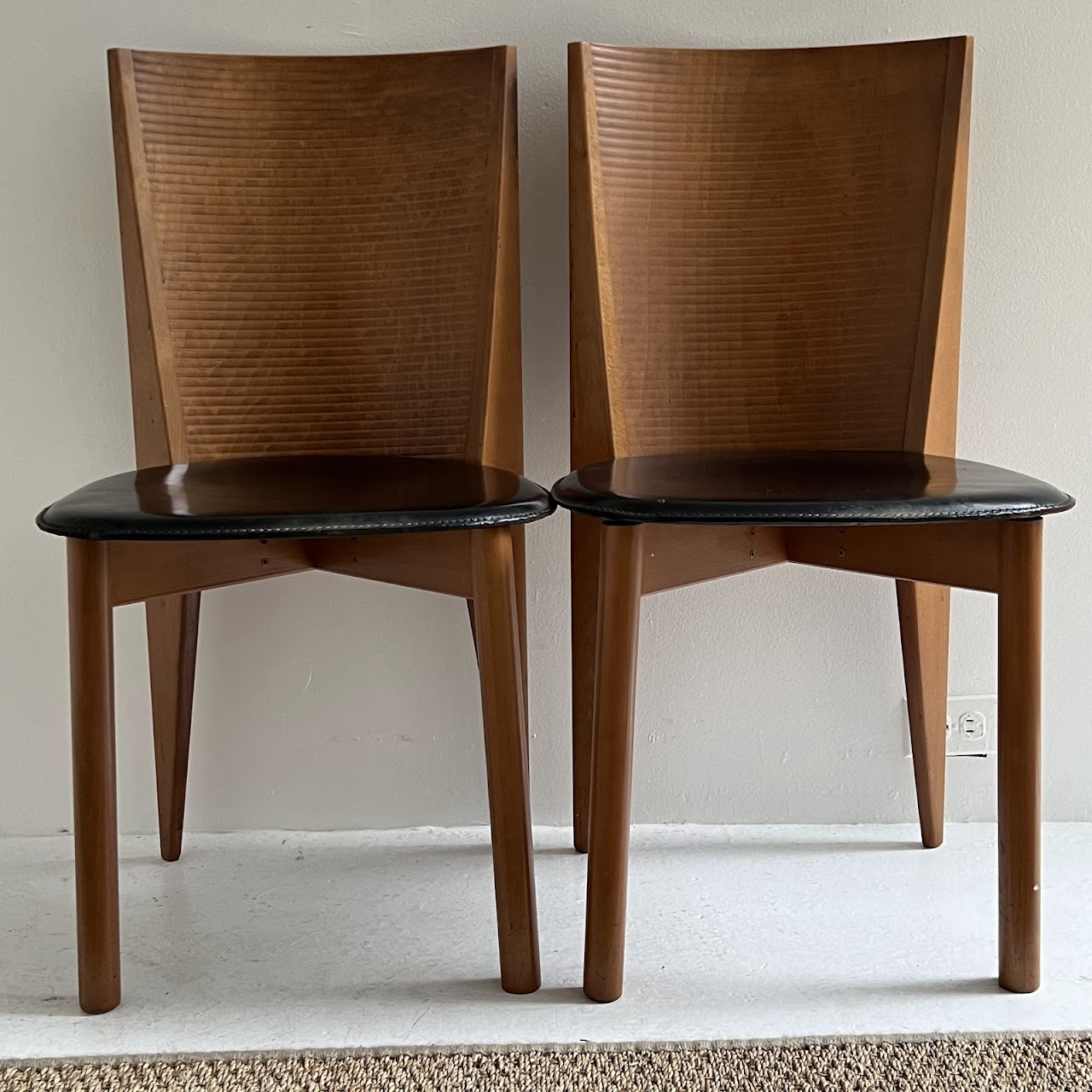 Calligaris Italian Post-Modernist Side Chair Pair #2