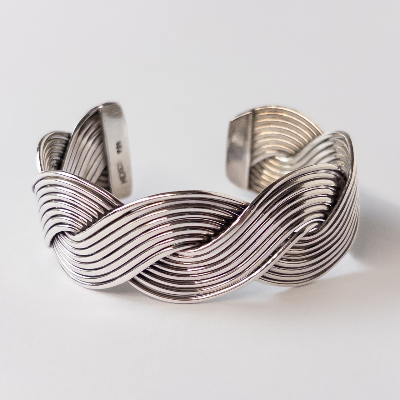 Sterling Silver Wave Cuff Bracelet