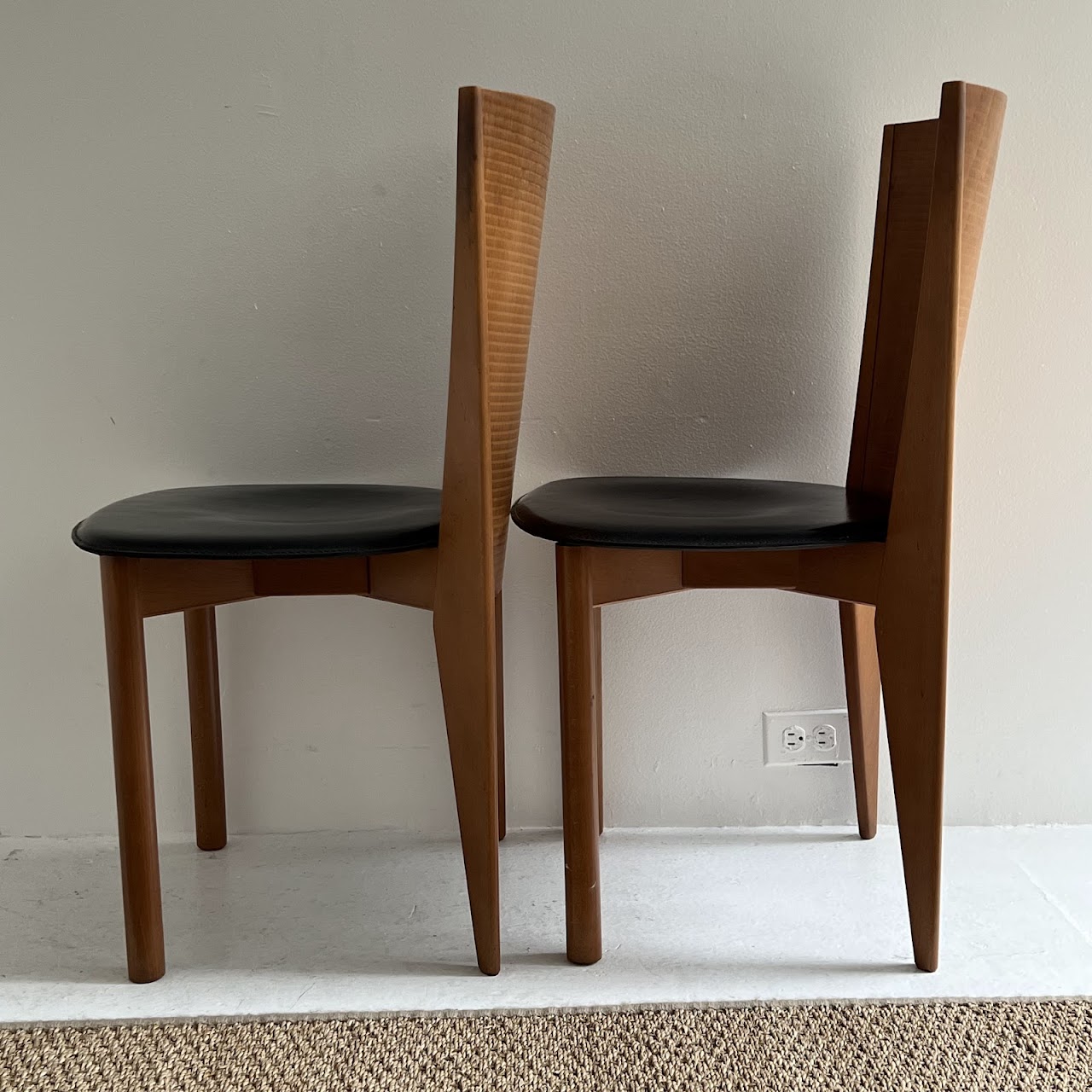 Calligaris Italian Post-Modernist Side Chair Pair #2