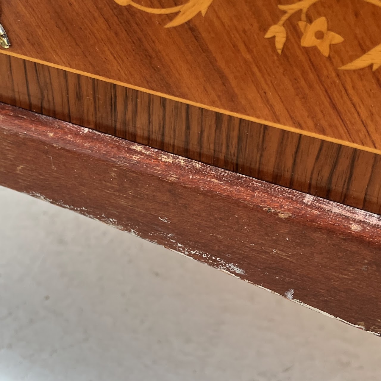 Italianate Marquetry Inlaid Roll-Top Secretaire Desk