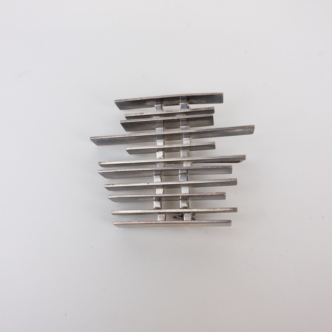 Danish Sterling Silver Modernist Brooch, Rey Urban for A. Fausing