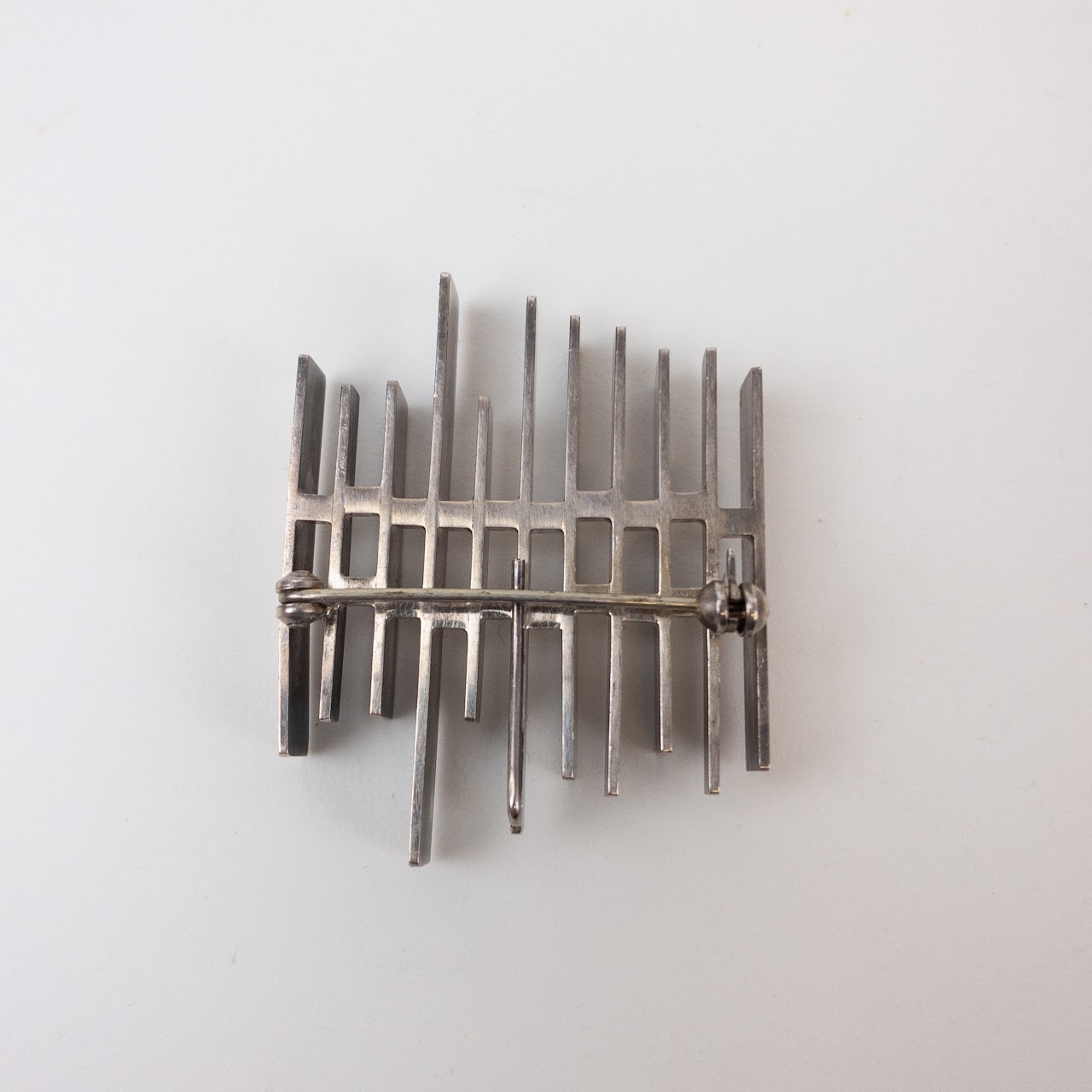 Danish Sterling Silver Modernist Brooch, Rey Urban for A. Fausing