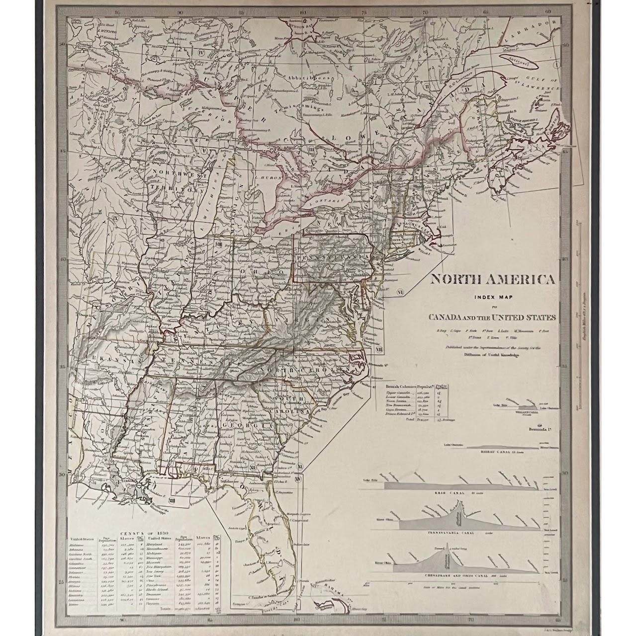 1834 Baldwin & Cradock SDUK Engraved Map of North America