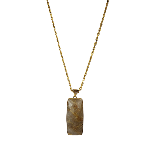 Francesca Romana Diana Rutilated Quartz Pendant Necklace