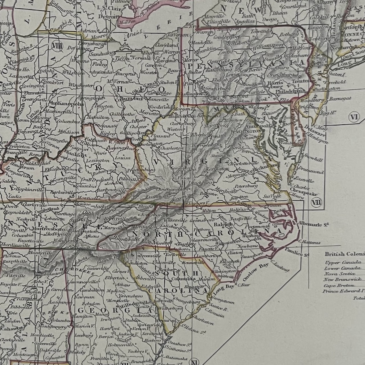 1834 Baldwin & Cradock SDUK Engraved Map of North America