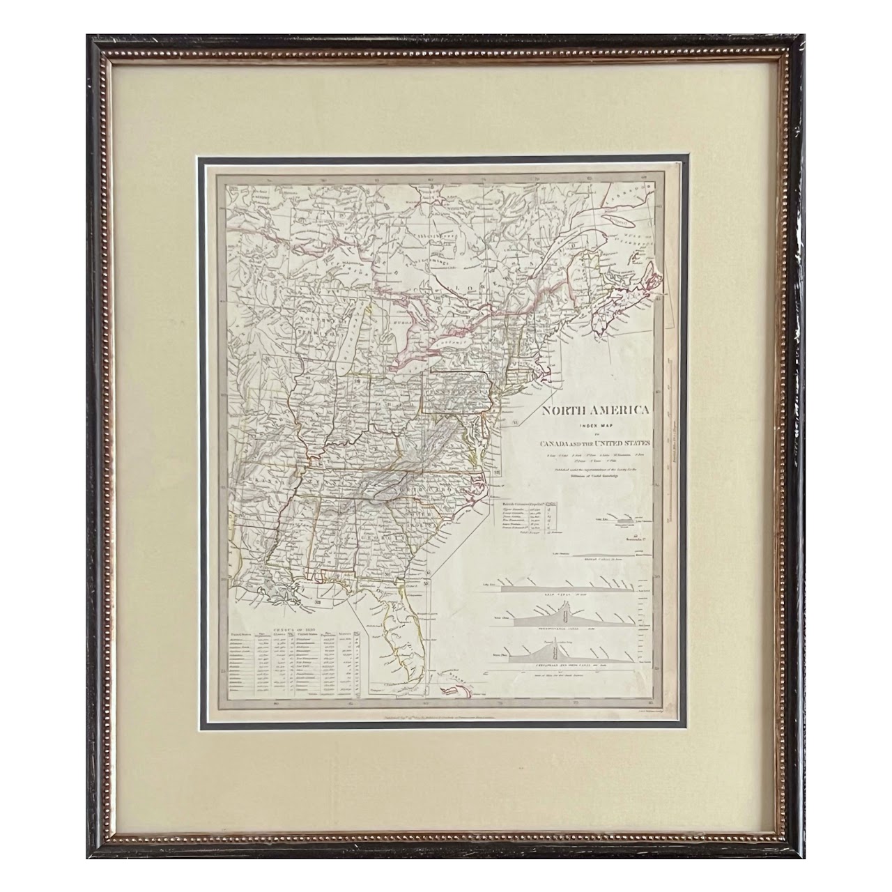 1834 Baldwin & Cradock SDUK Engraved Map of North America