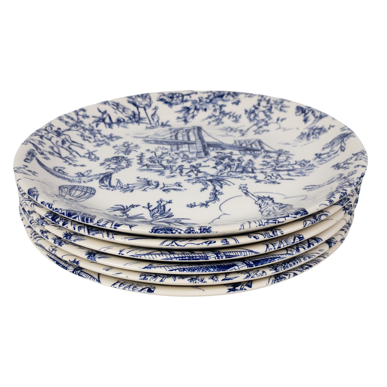 Tiffany & Co. New York Toile Salad Plate Set