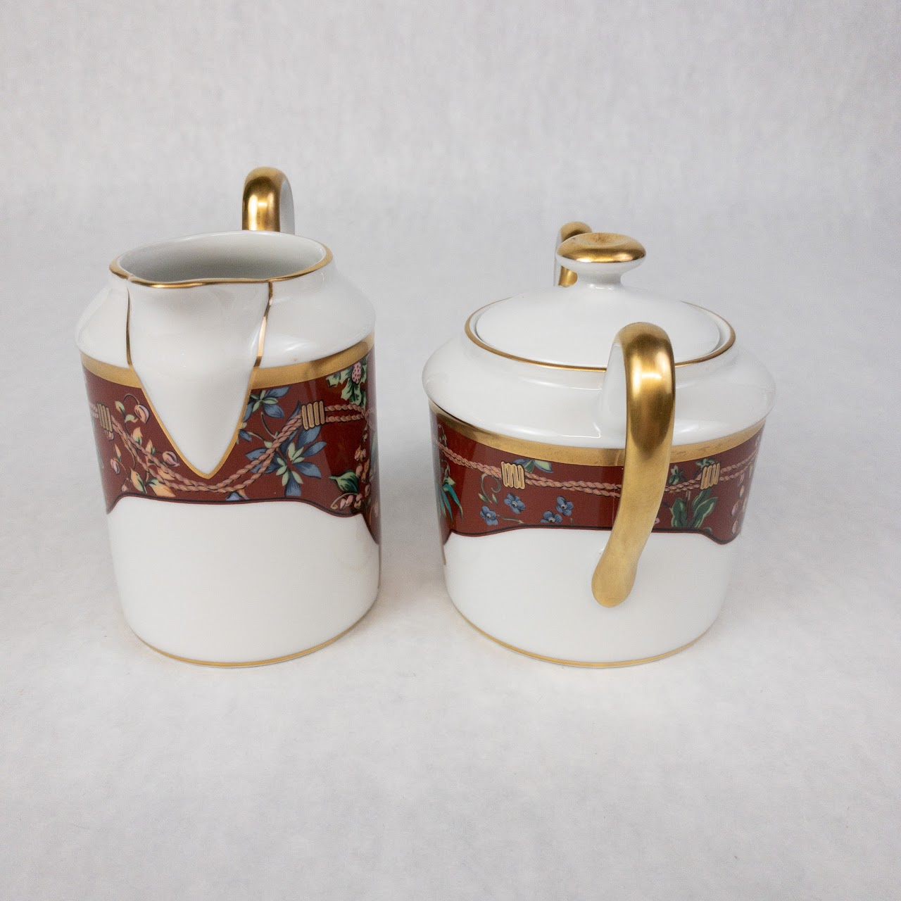 Christian Dior NEW Tapisserie Sugar Bowl and Creamer Pair