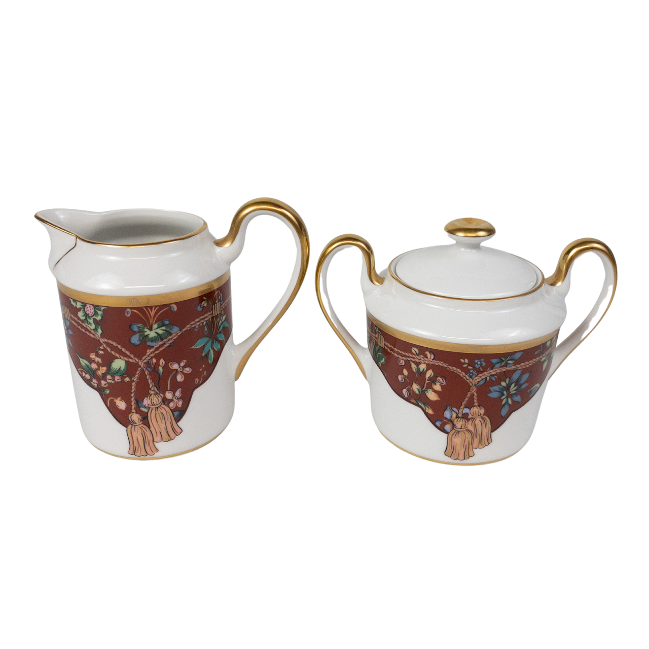 Christian Dior NEW Tapisserie Sugar Bowl and Creamer Pair