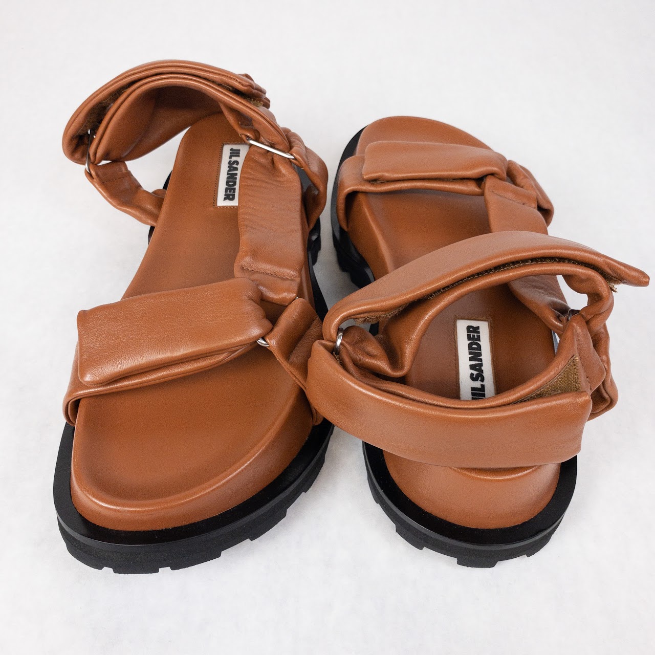 Jil Sander MINT Brown Leather Sandals