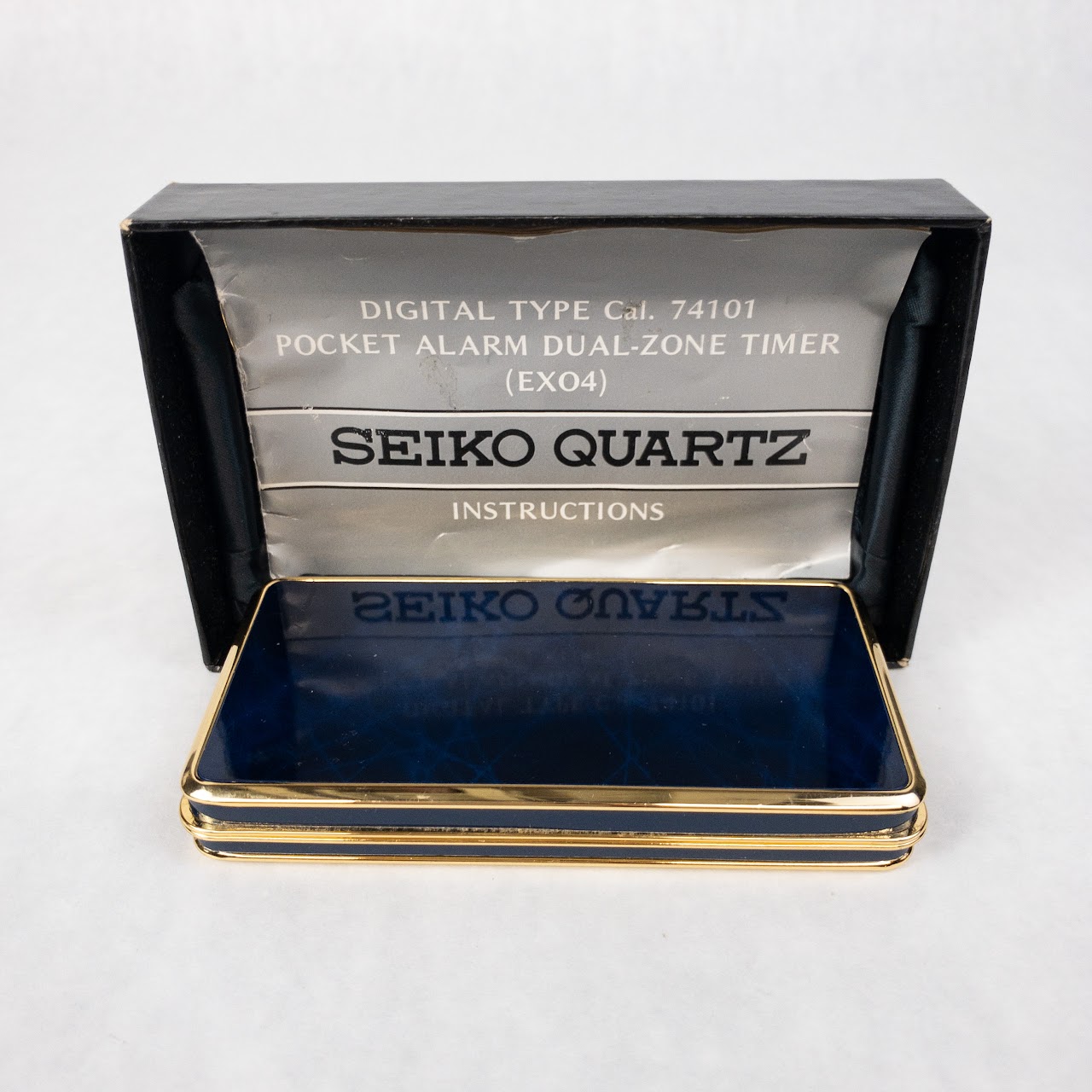 Seiko Vintage Quartz Pocket Alarm Dual Zone Timer Clock