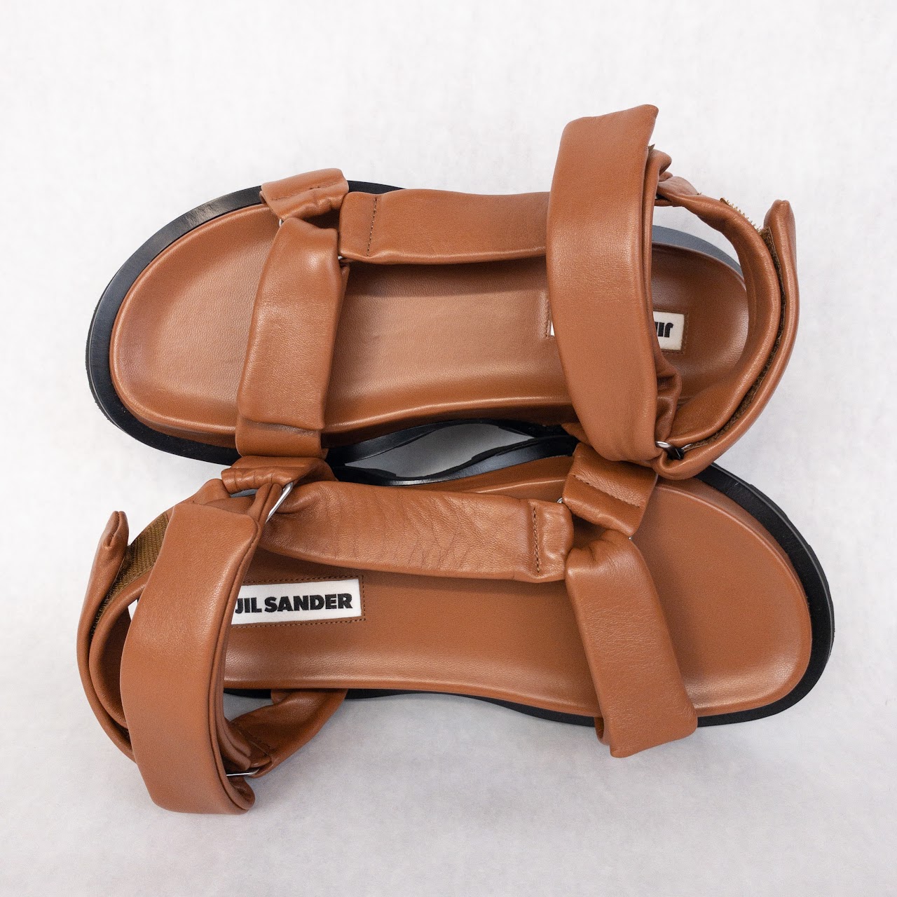 Jil Sander MINT Brown Leather Sandals