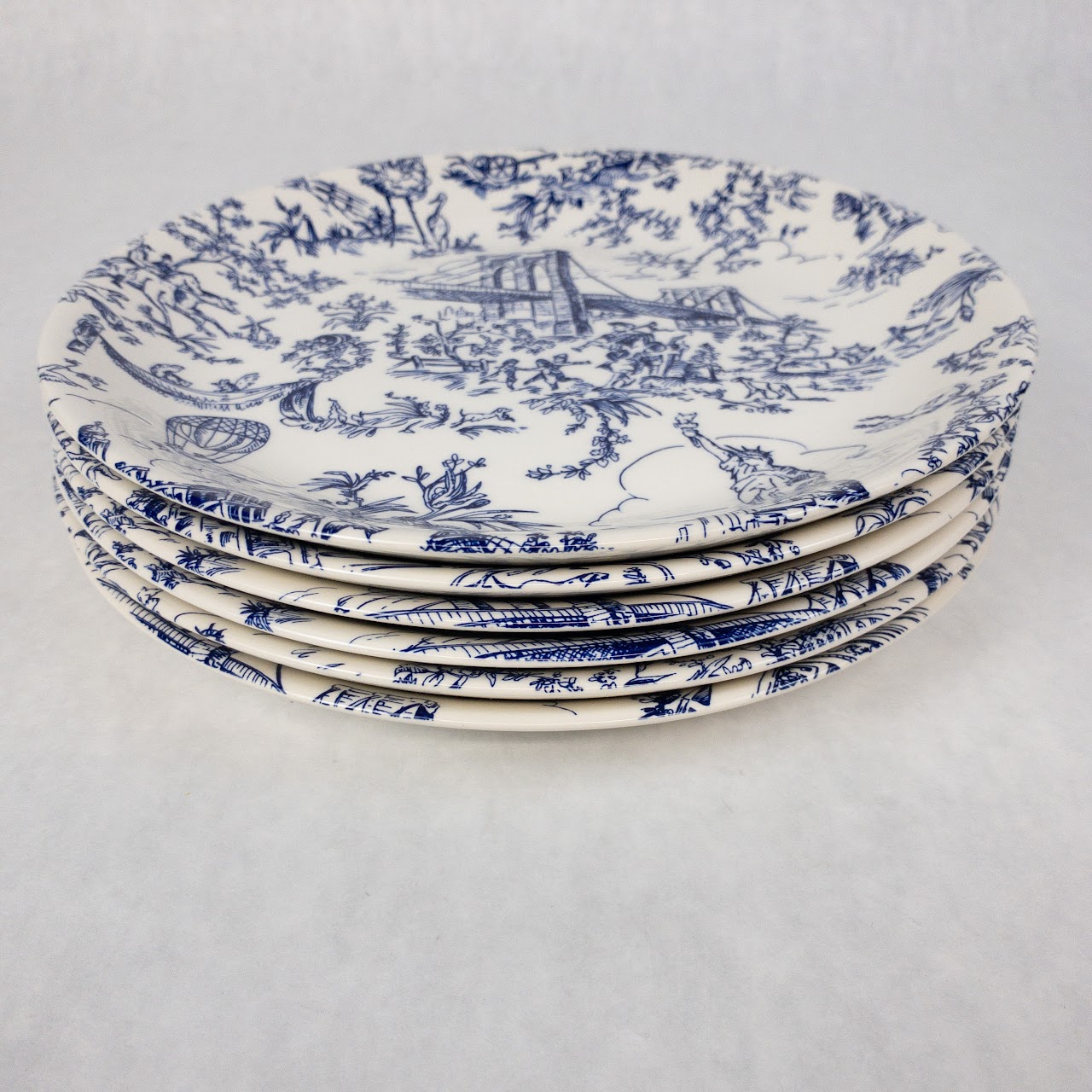 Tiffany & Co. New York Toile Salad Plate Set