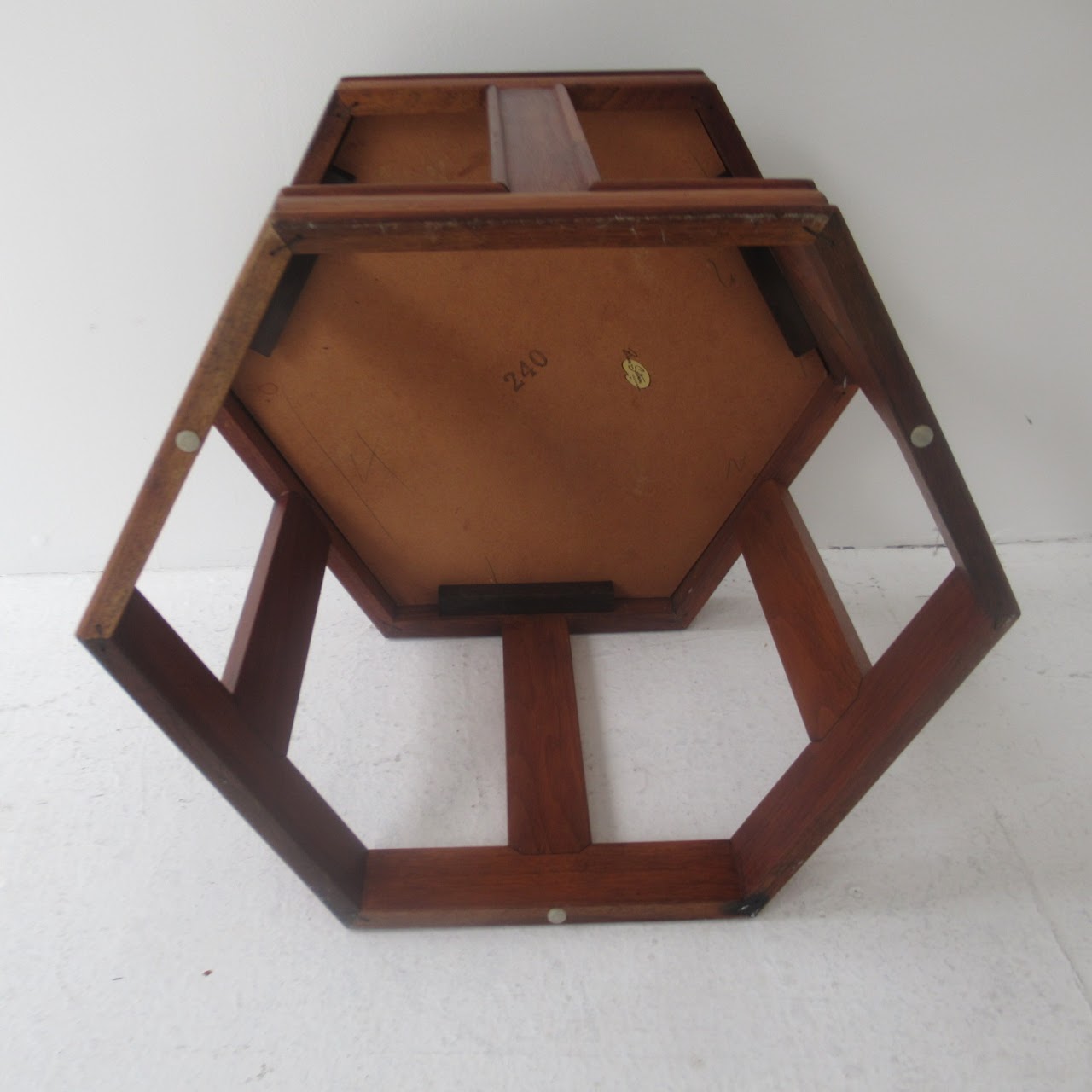 John Keal for Brown Saltman Hexagonal Side Table #2