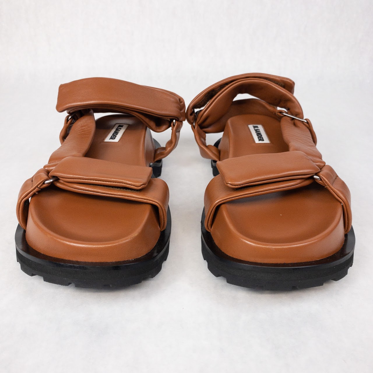 Jil Sander MINT Brown Leather Sandals