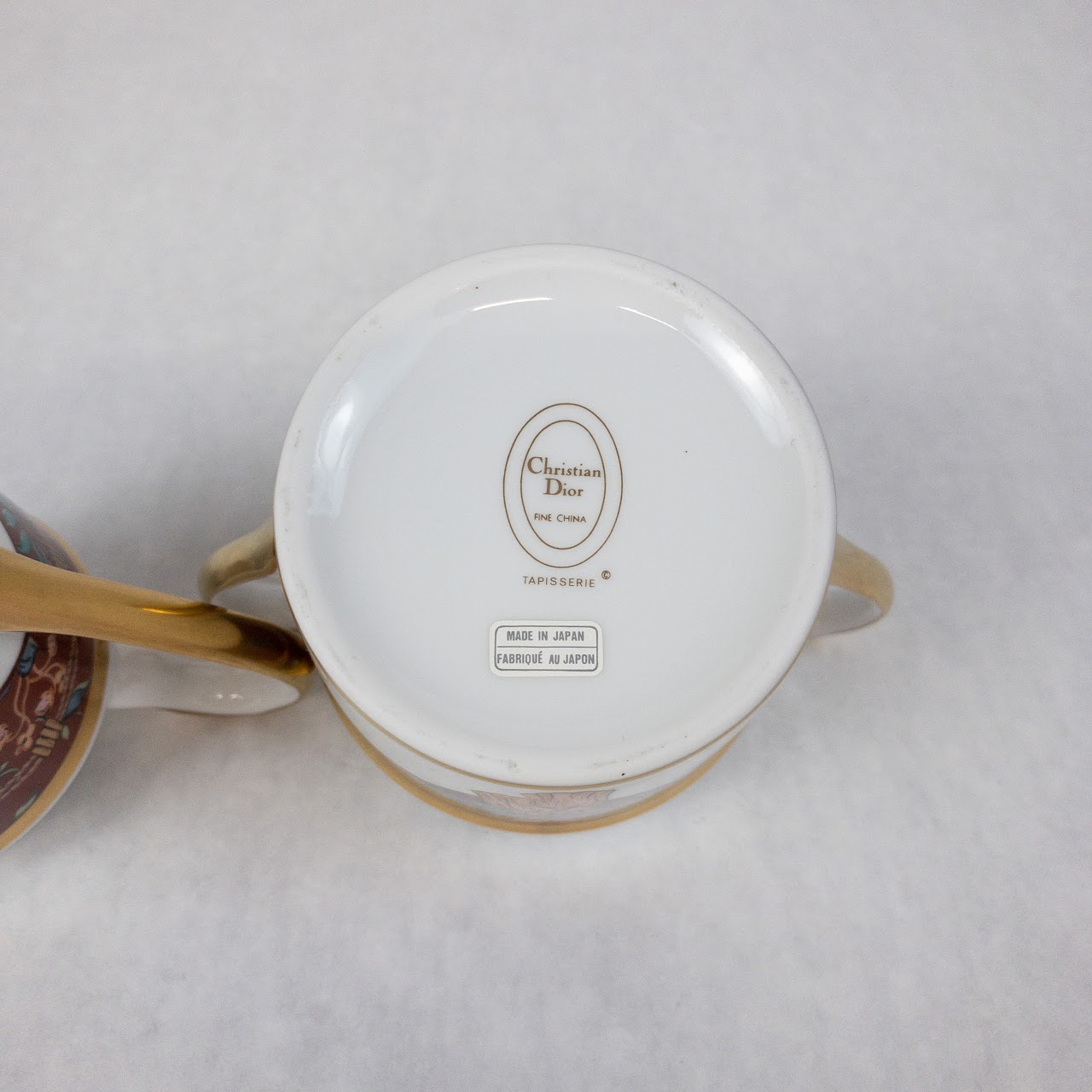 Christian Dior NEW Tapisserie Sugar Bowl and Creamer Pair