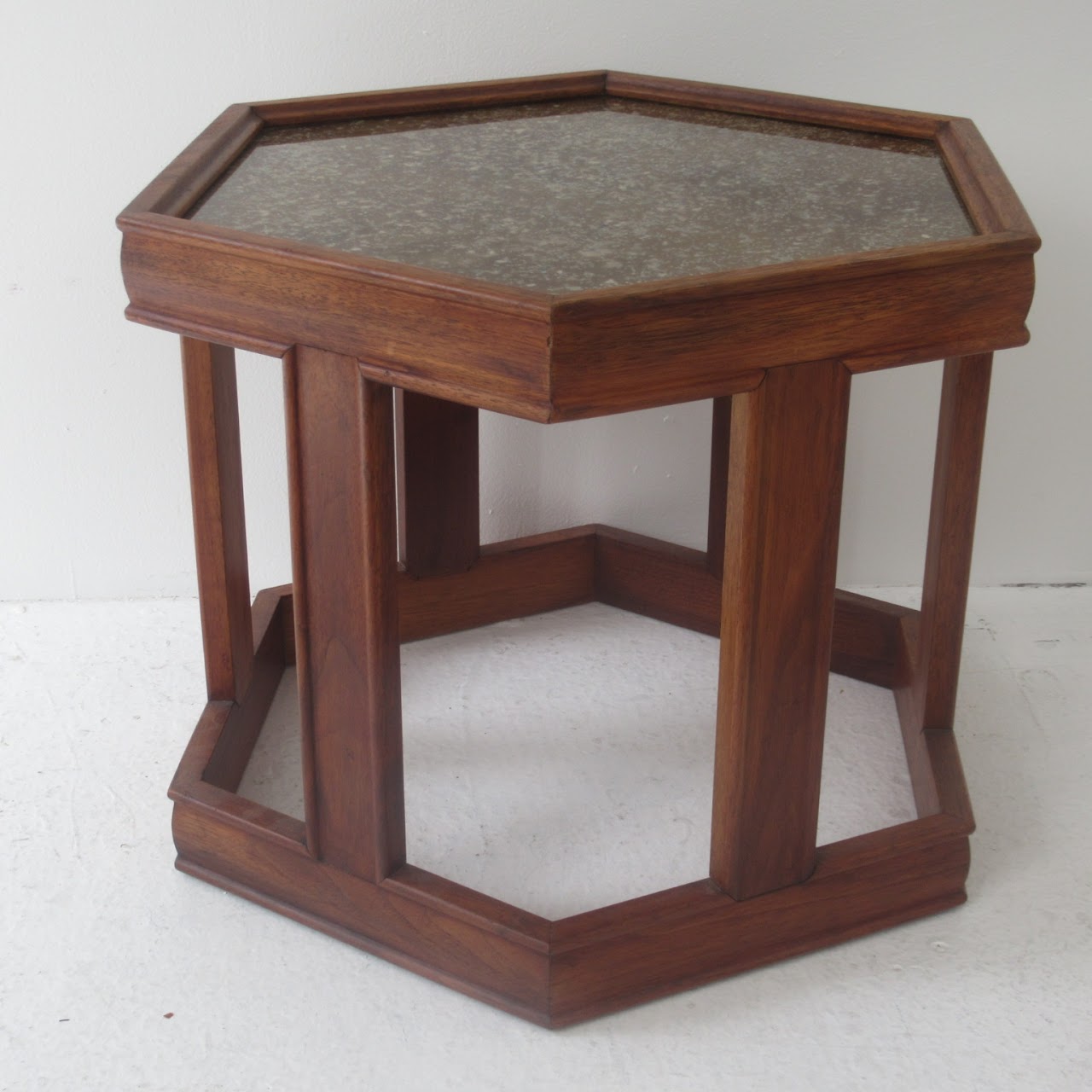 John Keal for Brown Saltman Hexagonal Side Table #2