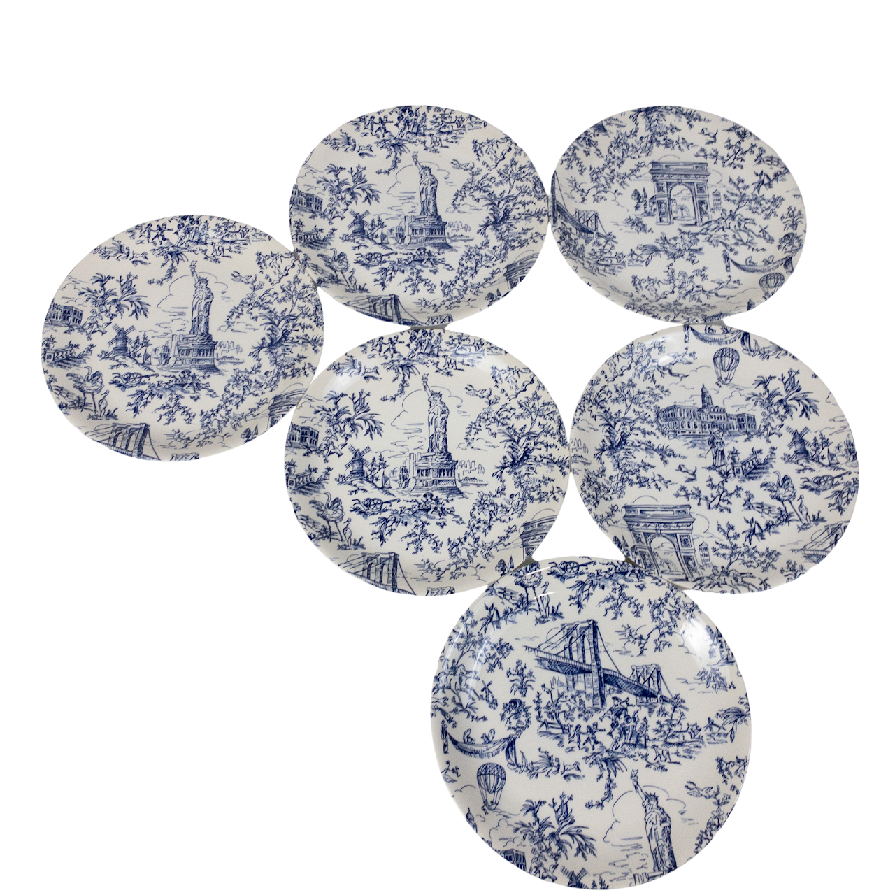 Tiffany & Co. New York Toile Salad Plate Set