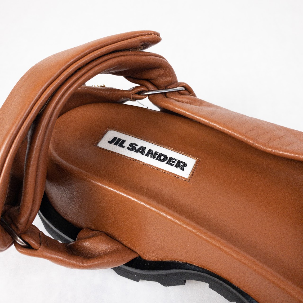 Jil Sander MINT Brown Leather Sandals