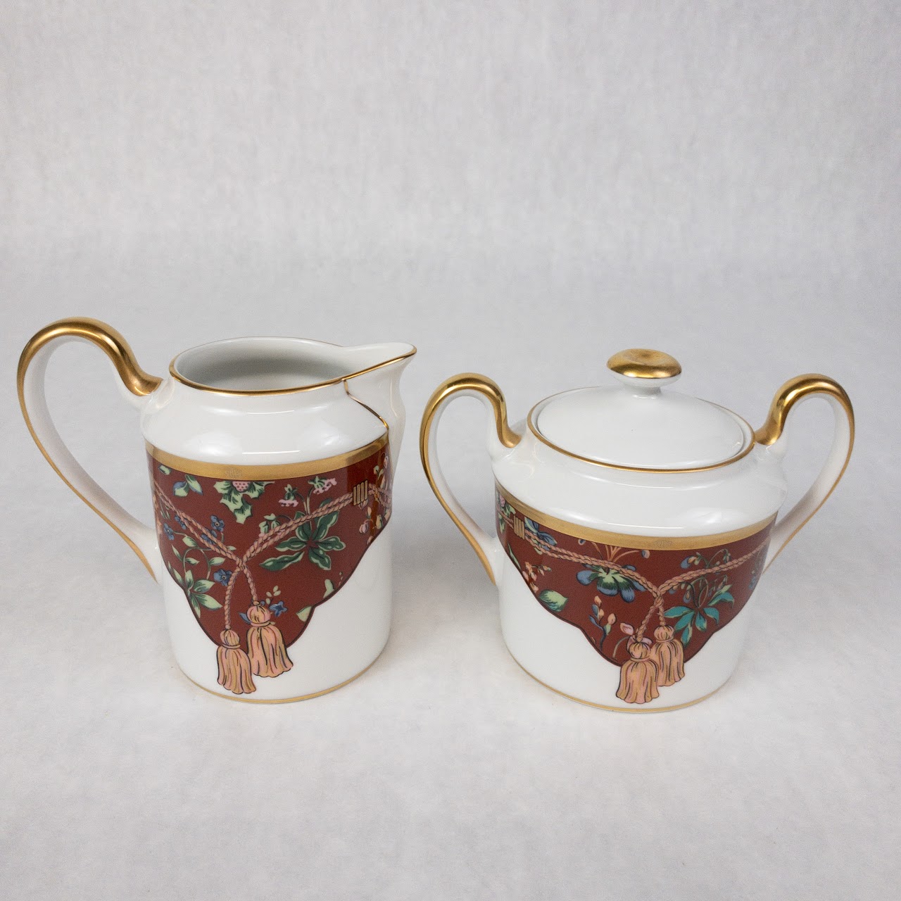 Christian Dior NEW Tapisserie Sugar Bowl and Creamer Pair