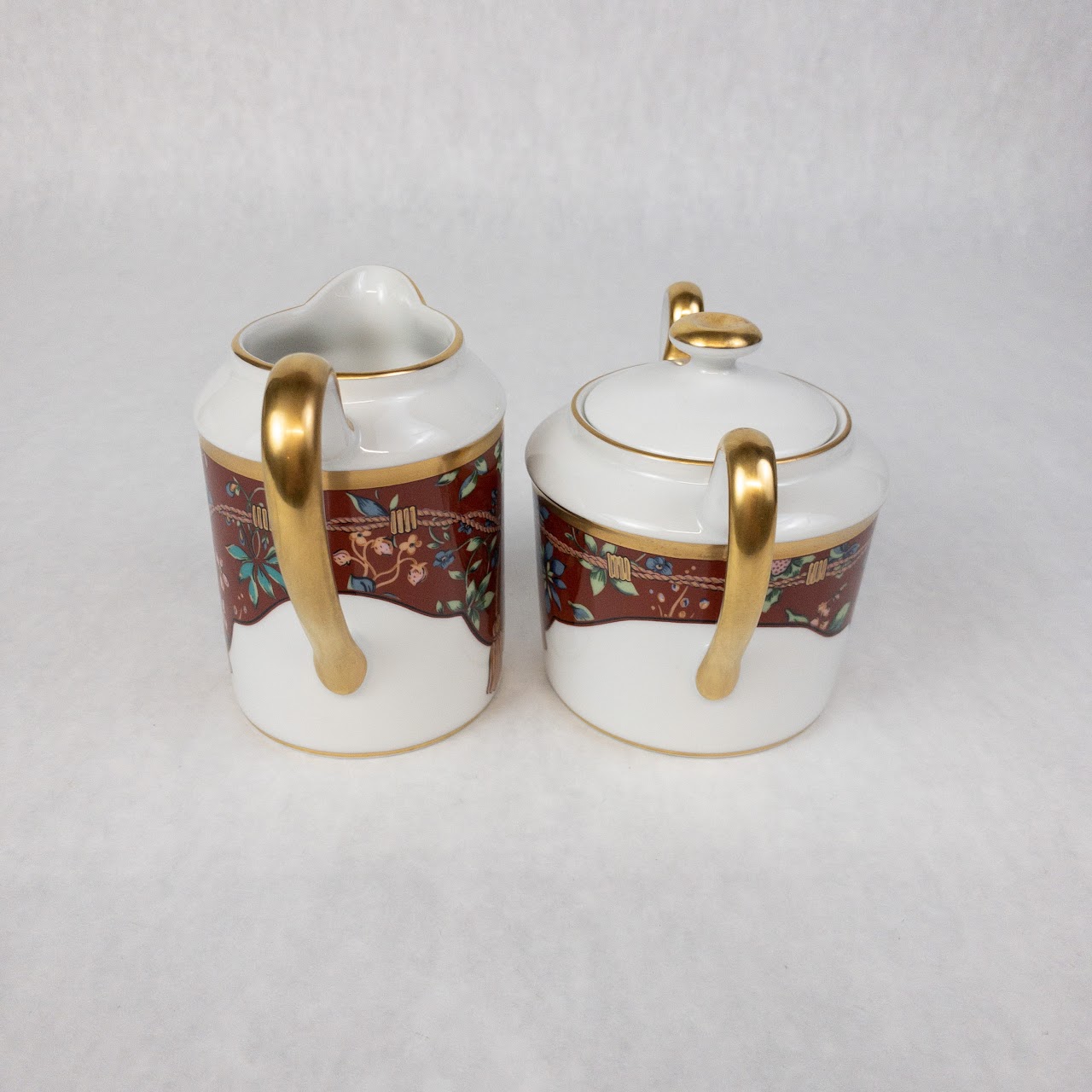 Christian Dior NEW Tapisserie Sugar Bowl and Creamer Pair