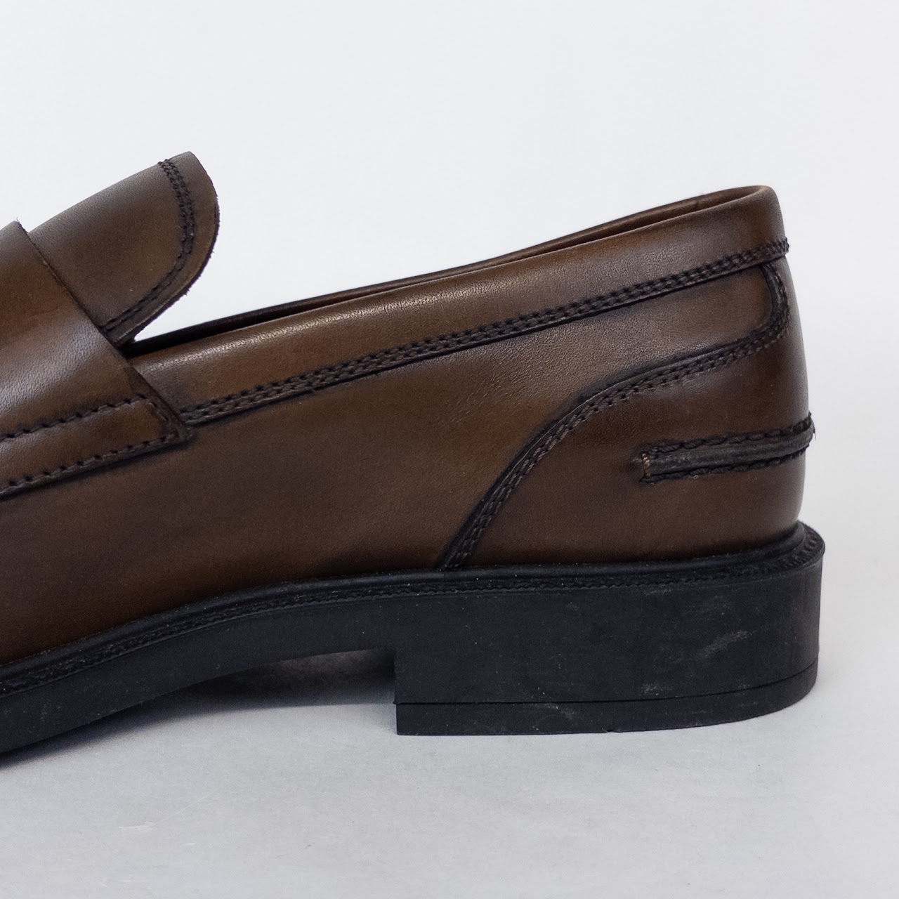 Tod's Chestnut Leather Penny Loafers