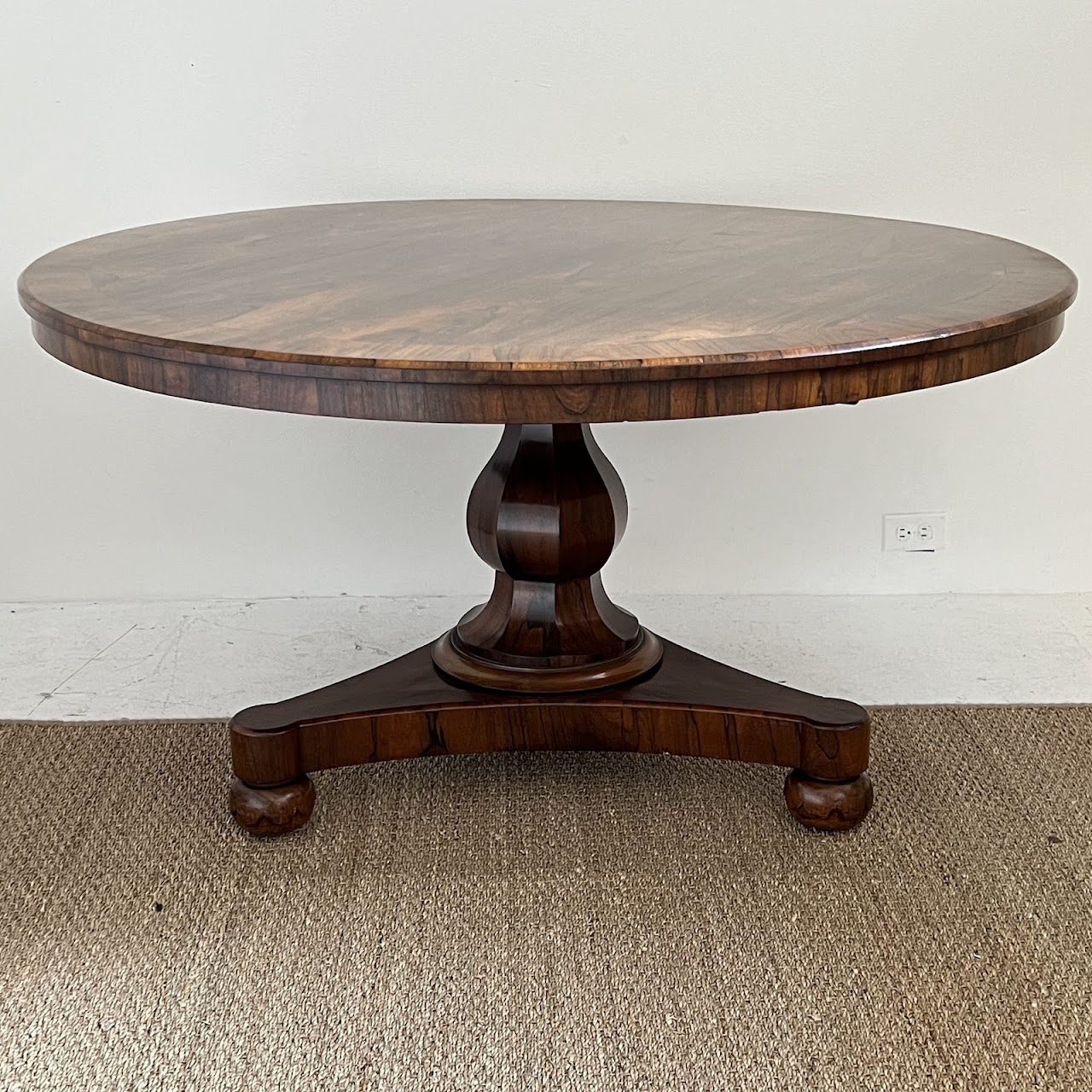 Rosewood Antique Pedestal Dining Table