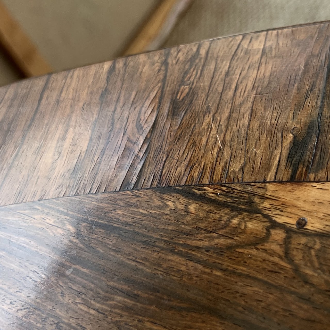 Rosewood Antique Pedestal Dining Table