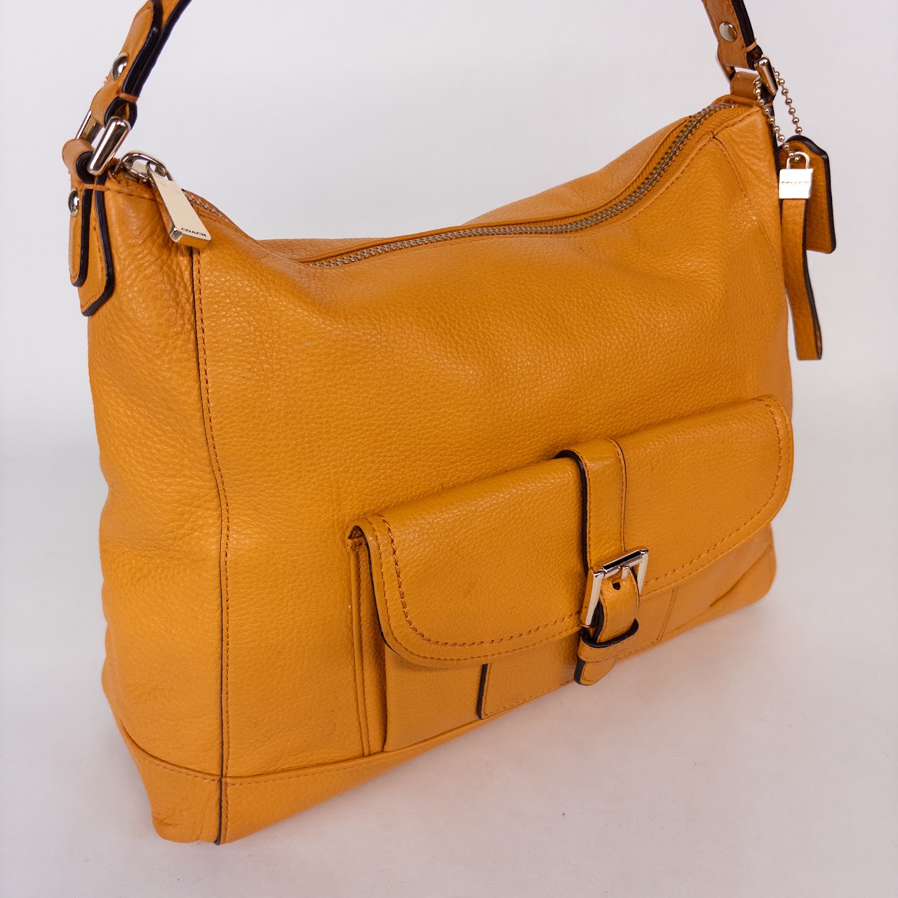 Coach Charlie Leather Hobo Saddle Bag