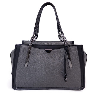 Coach Gunmetal Leather Dreamer Handbag