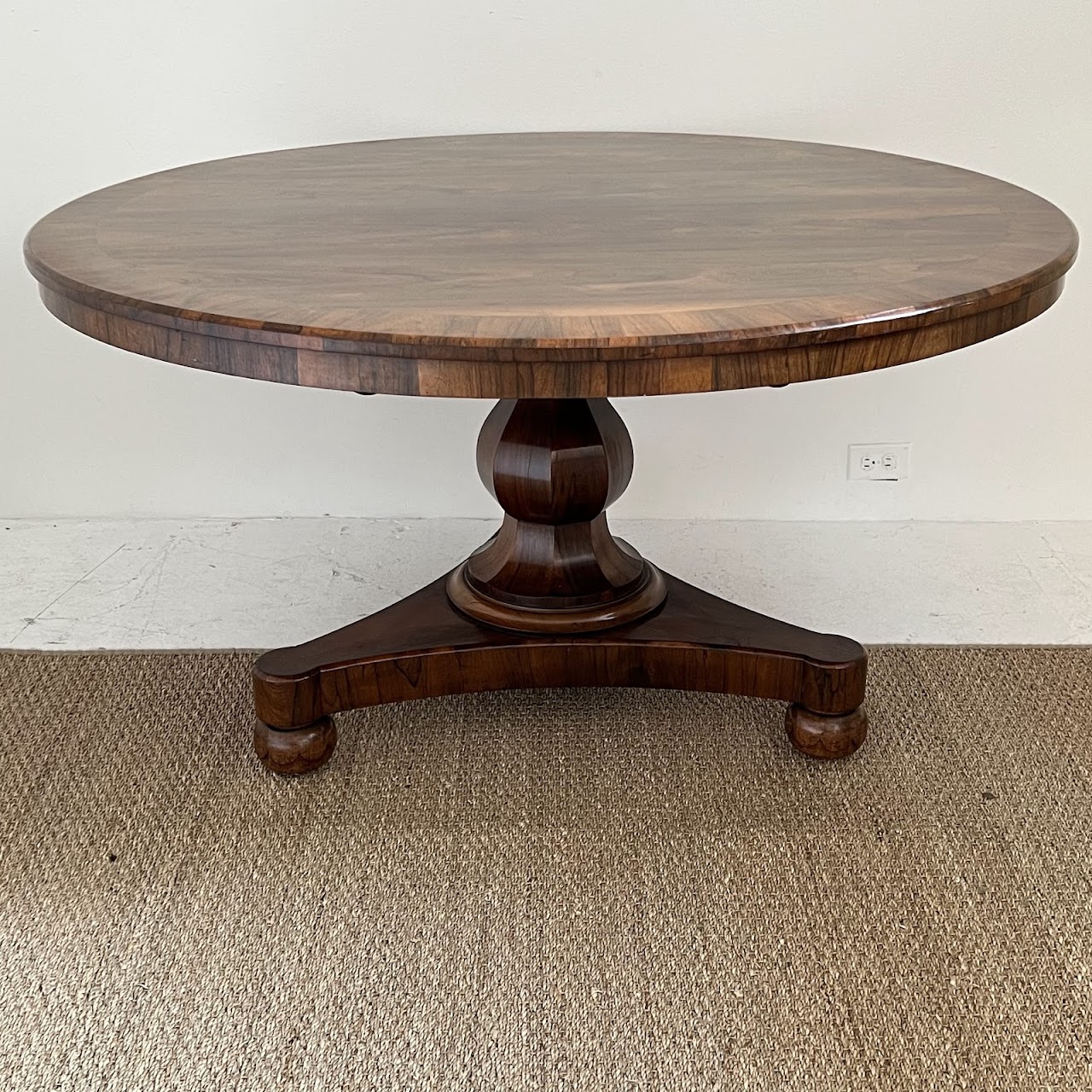 Rosewood Antique Pedestal Dining Table