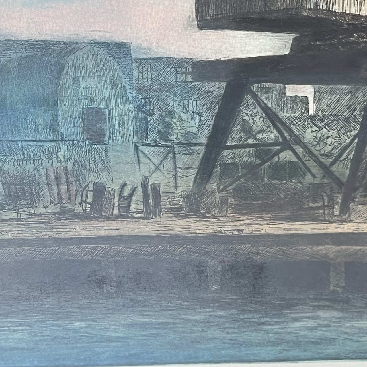 Joseph Essig 'Idle Hours' Signed Etching and Aquatint