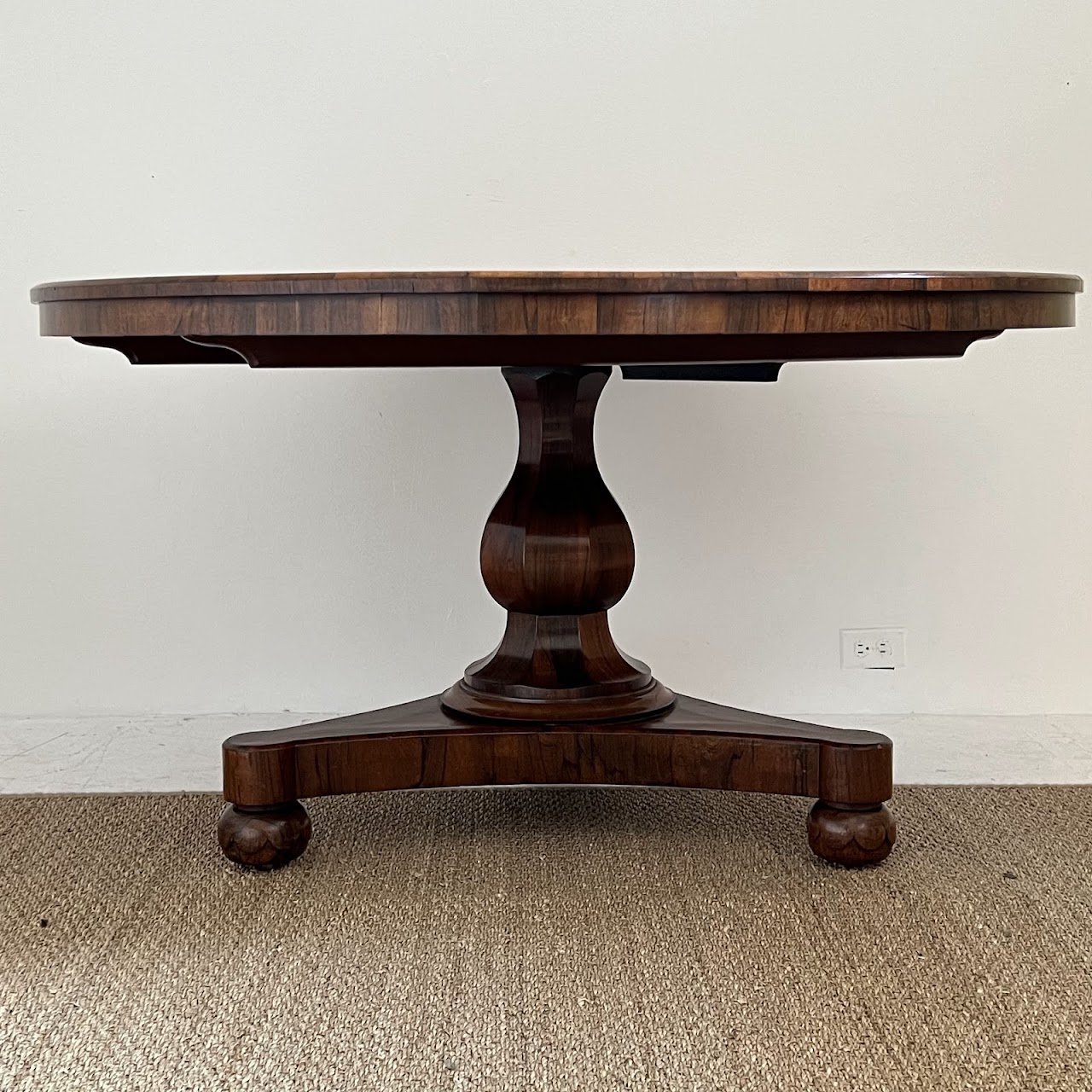 Rosewood Antique Pedestal Dining Table