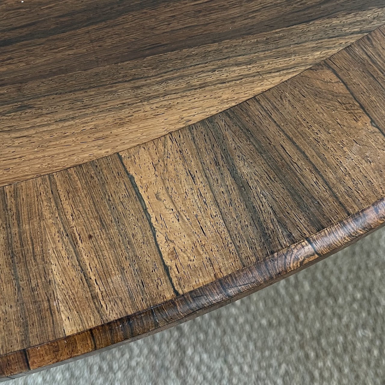 Rosewood Antique Pedestal Dining Table