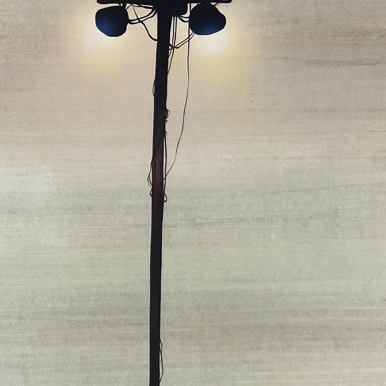 Brady Dollarhide Signed Streetlamp at Dusk Acrylic Painting #2