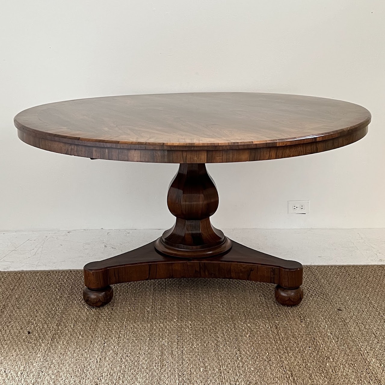 Rosewood Antique Pedestal Dining Table