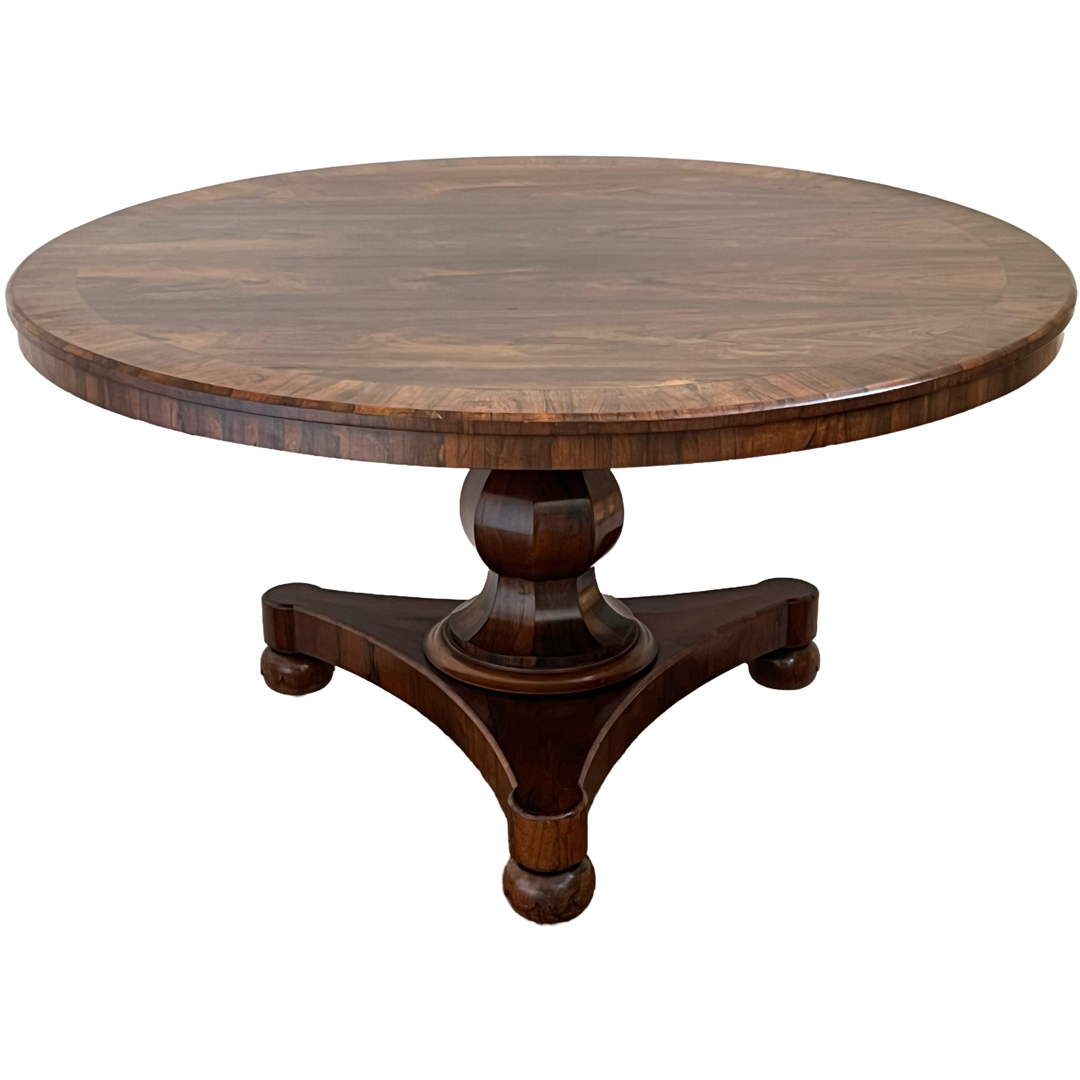 Rosewood Antique Pedestal Dining Table