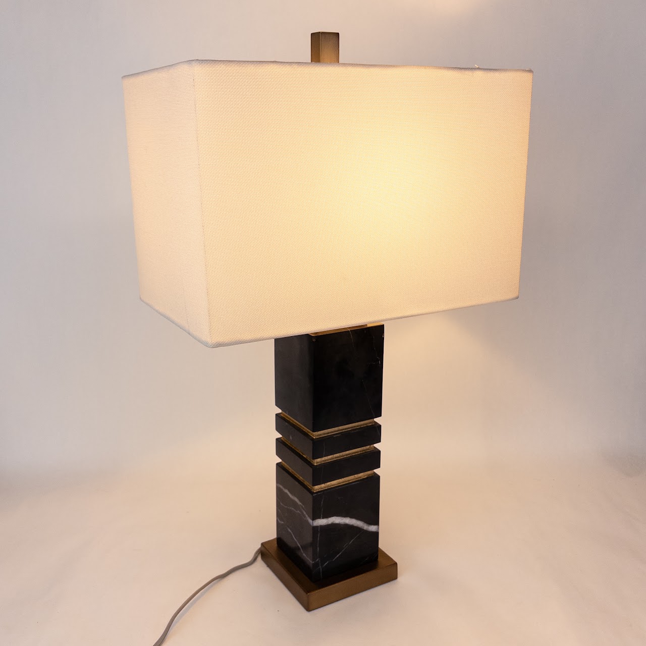 Safavieh Black Marble Table Lamp