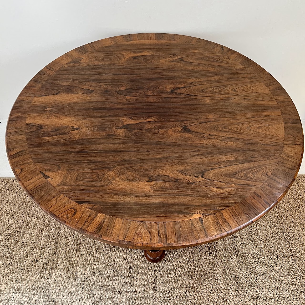 Rosewood Antique Pedestal Dining Table