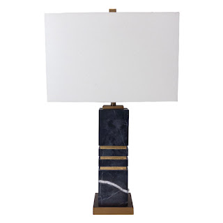 Safavieh Black Marble Table Lamp