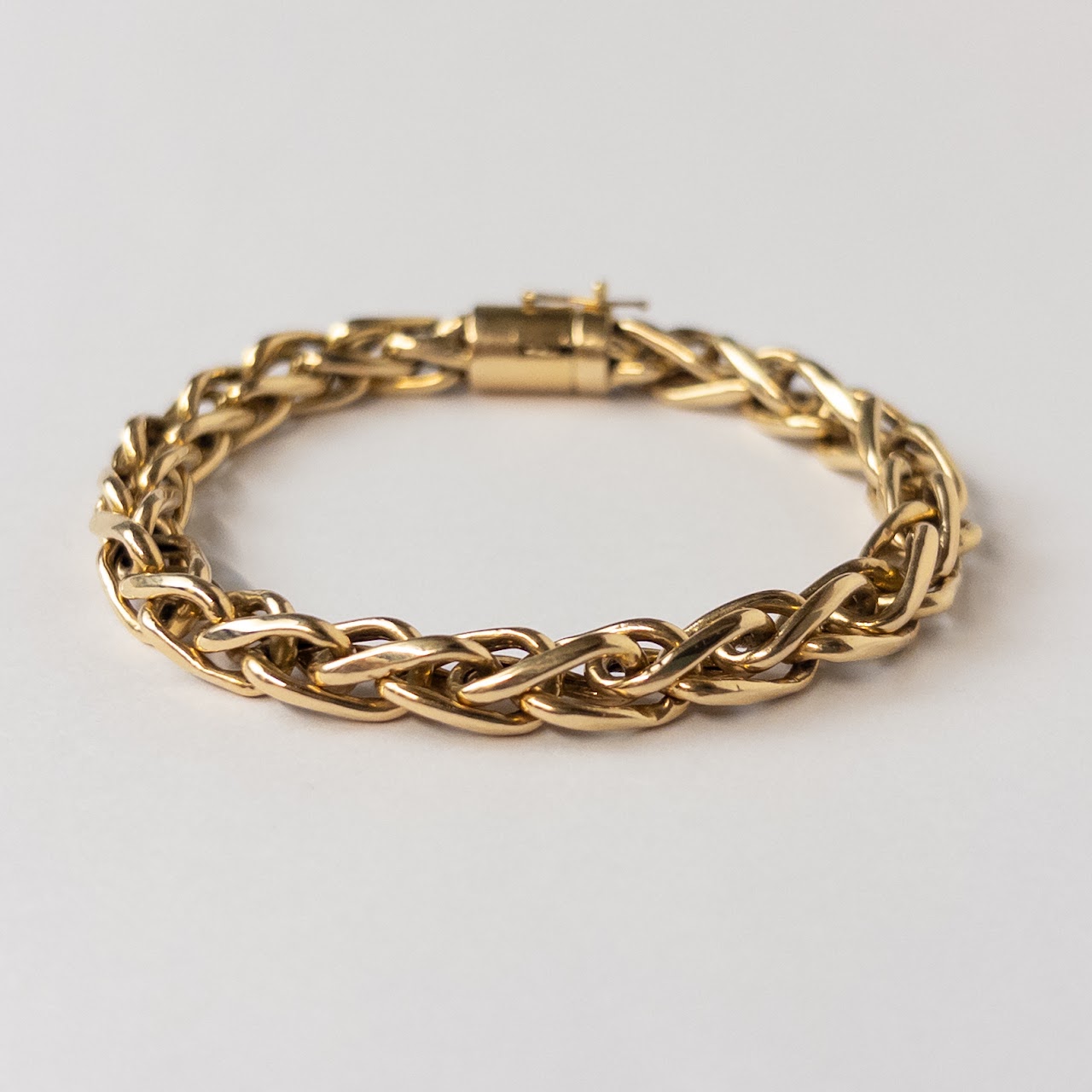 14K Gold Double Link Bracelet