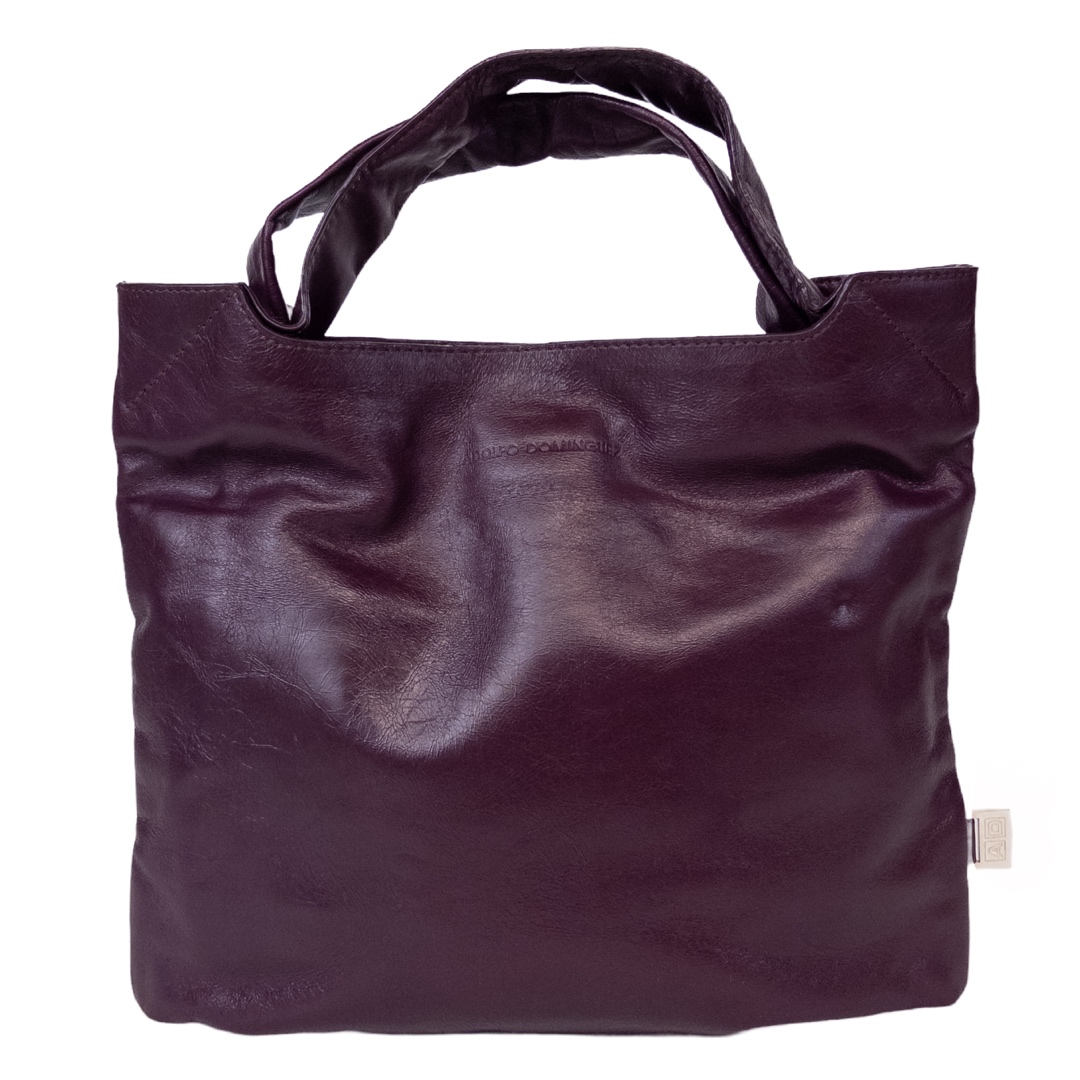 Adolfo Dominguez Small Leather Tote Bag