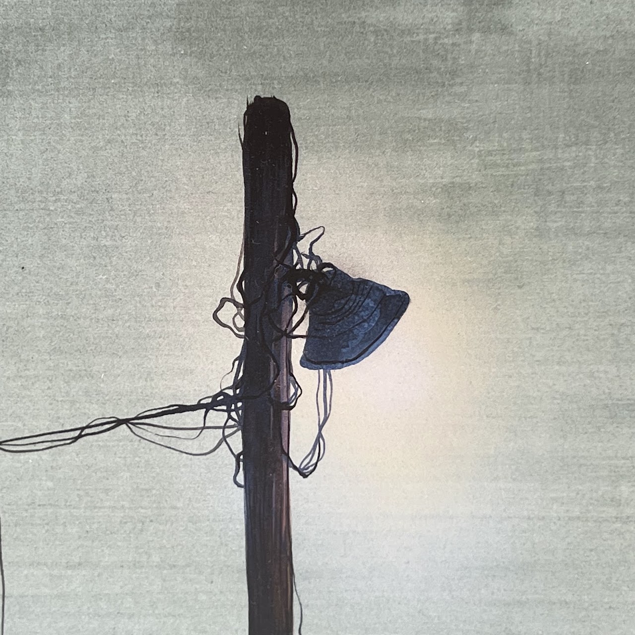 Brady Dollarhide Signed Streetlamp at Dusk Acrylic Painting #1